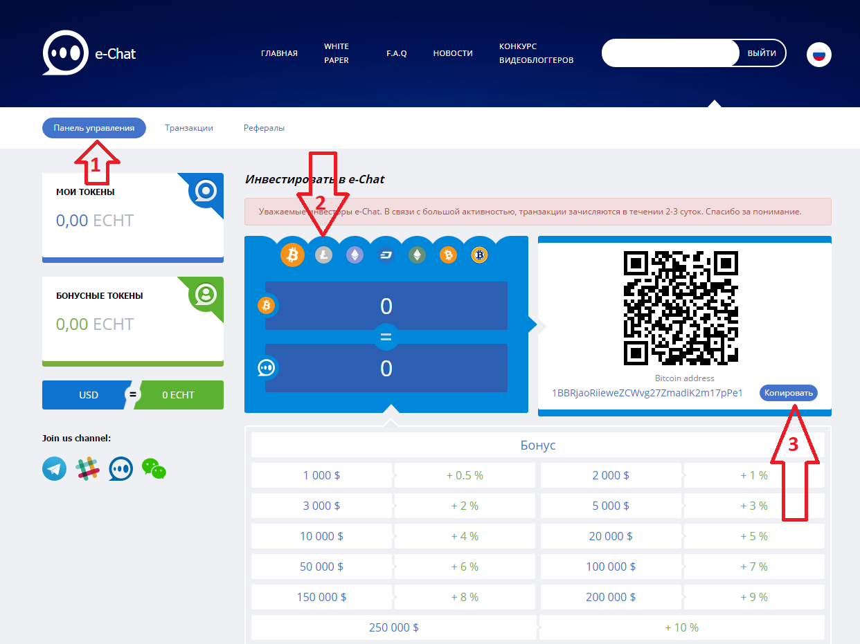 ICO https://investors.echat.io отзывы