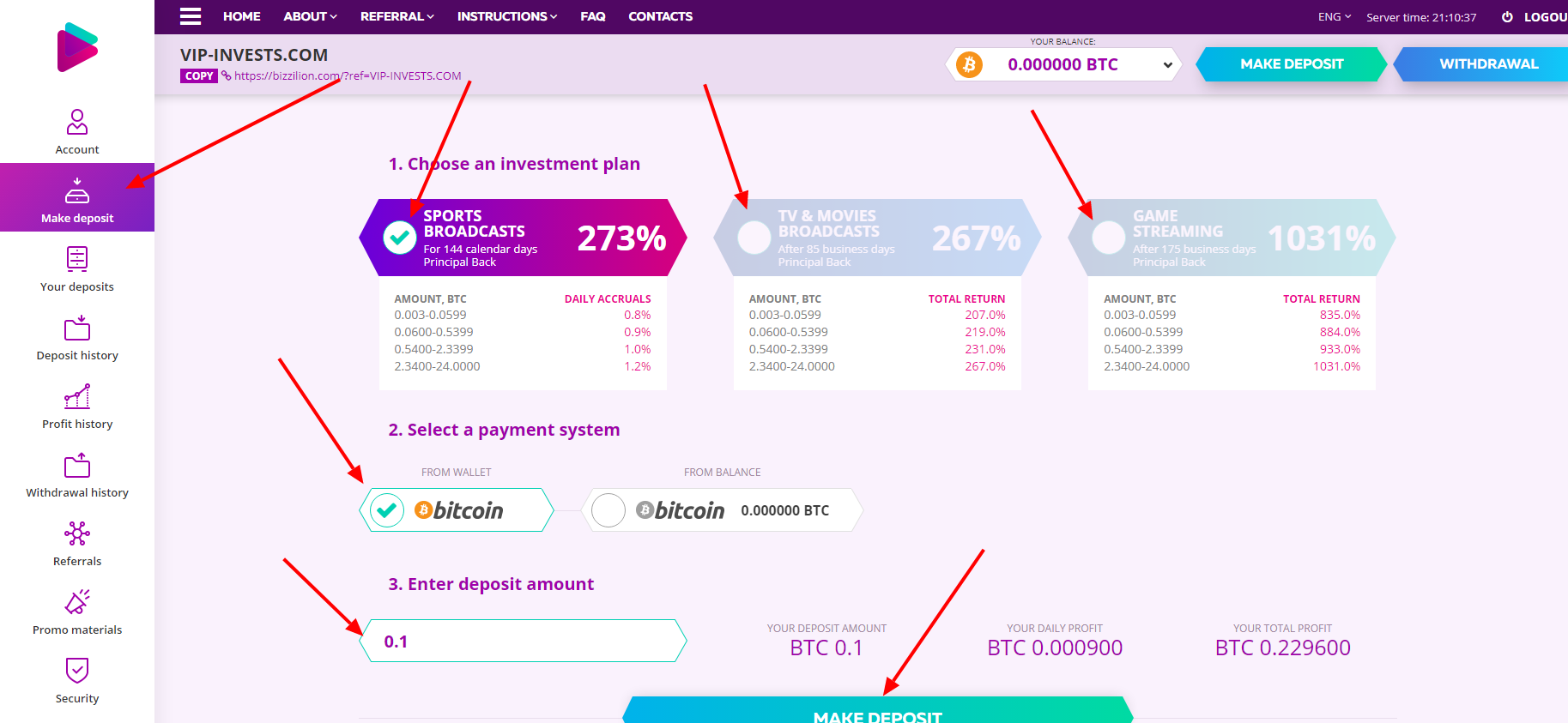 Как инвестировать в bizzlion