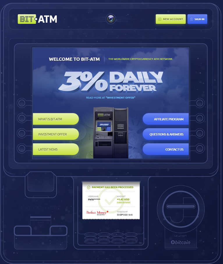 Вход в личный кабинет bit-atm.net